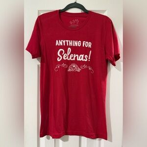 “Anything For Selenas!” Red Graphic Tee